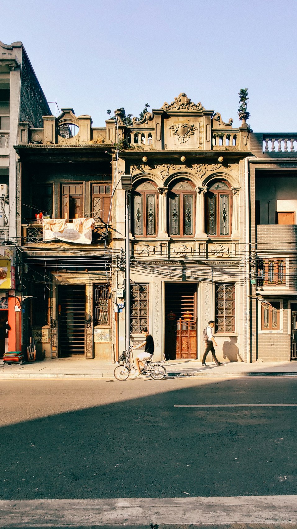 Historic street architecture in Guangzhou
