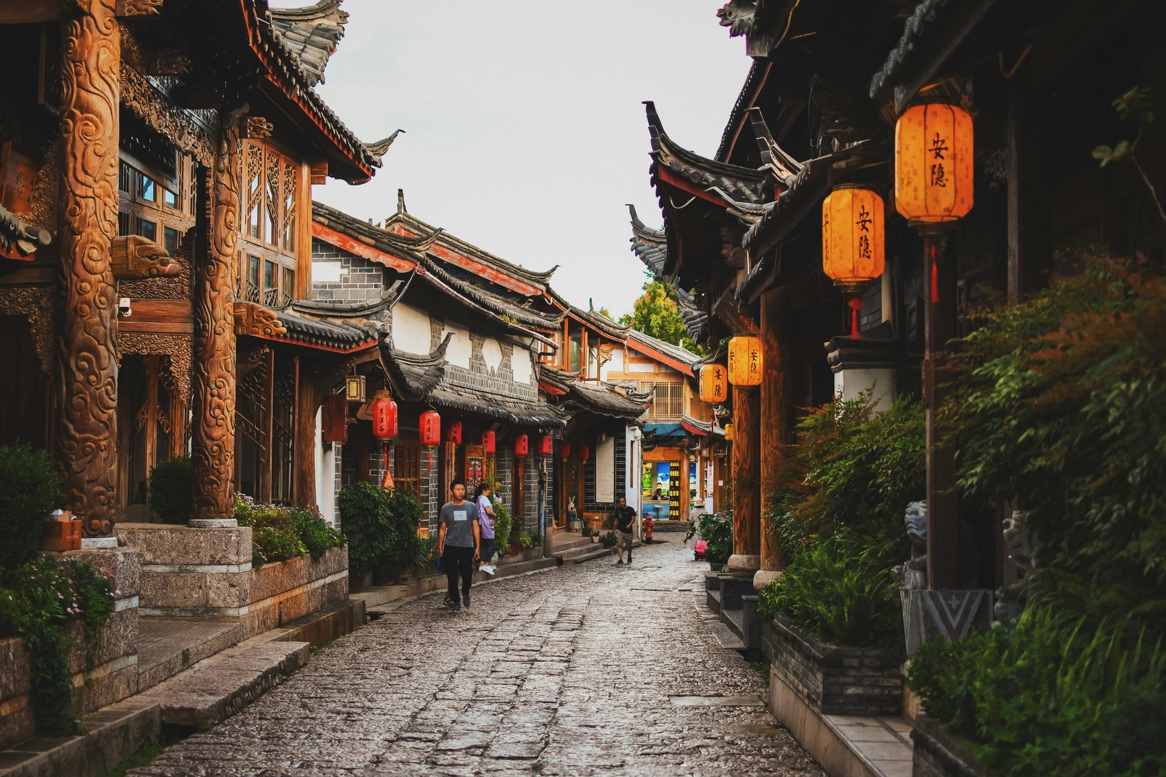 A traditional street in the Guilin and Yangshuo region