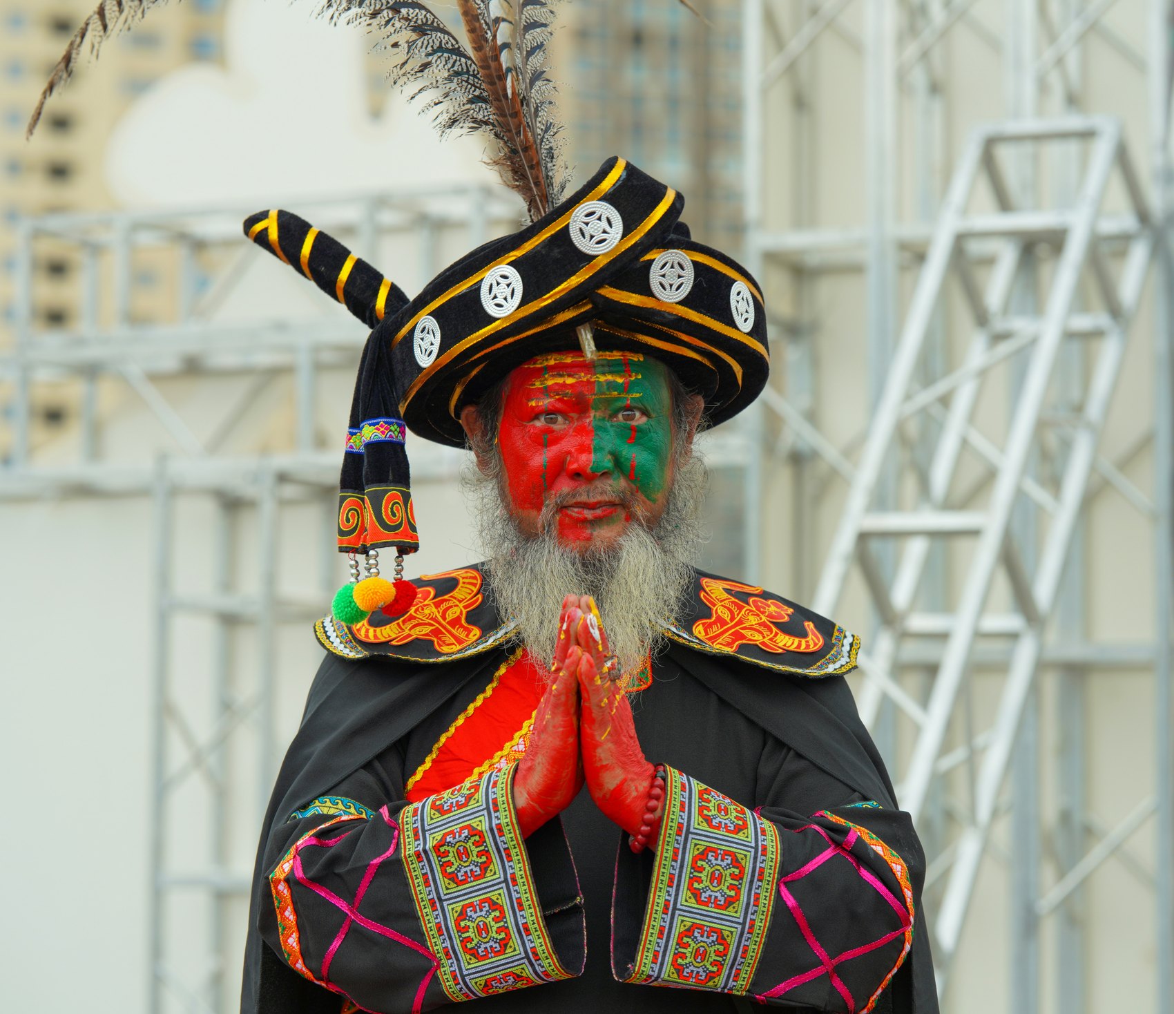 Wa cultural performance in Yunnan